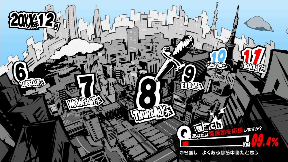 ペルソナ5R　12月8日